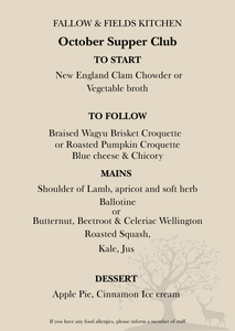 SUPPER CLUB MEAL TICKETS