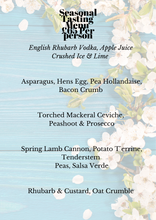 Load image into Gallery viewer, SPRING TASTING MENU
