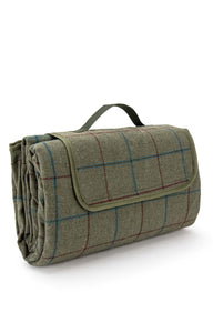 SALE SALE SALE Green tweed picnic blanket